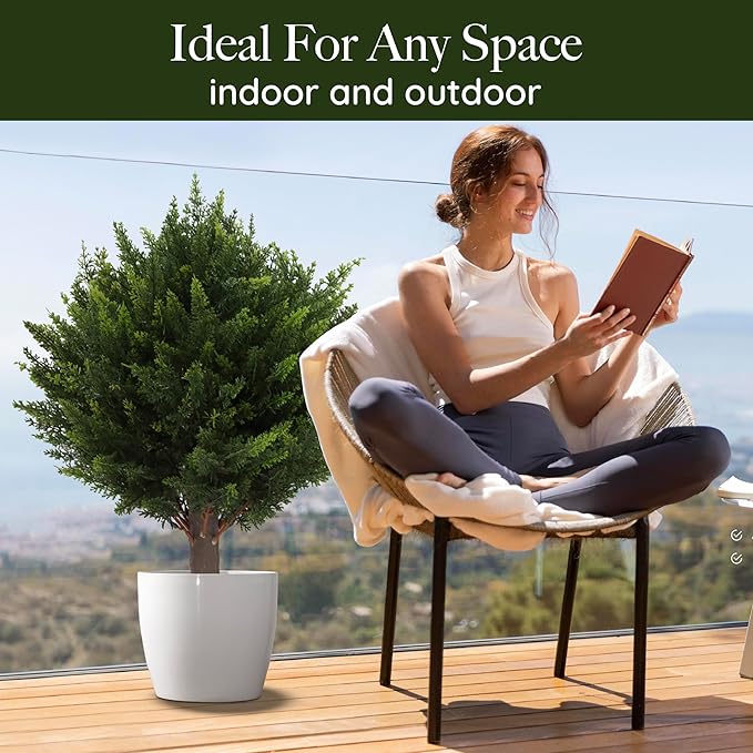 💥LAST DAY 49% OFF-UV Resistant Artificial Cedar Topiary Ball Tree