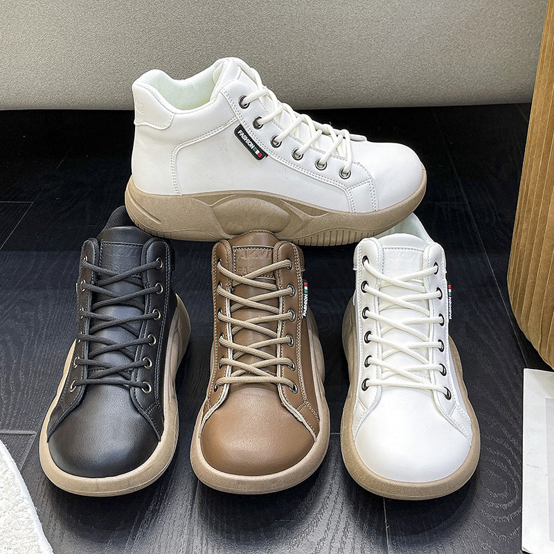 Platform shoes all match fashion women's high top shoes