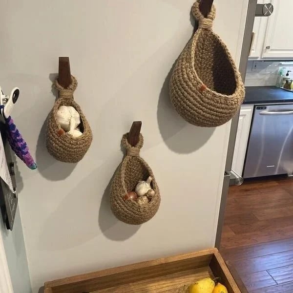 70% Discountš„Hanging Wall Vegetable Fruit Baskets
