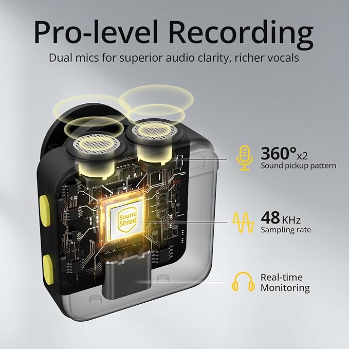 🔥Wireless Lavalier Microphone
