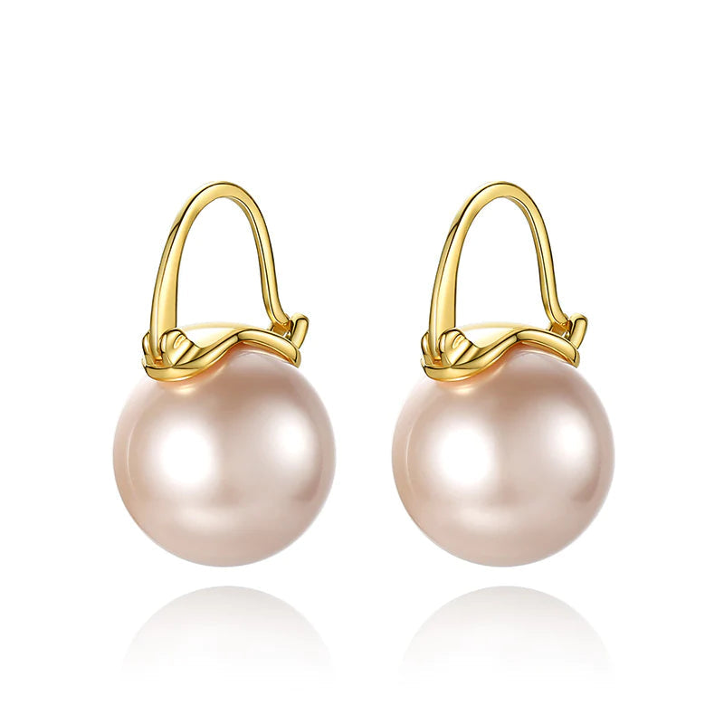 Black Pearl Earrings Available in White Champagne Grey Gold and Black Pearl Dangle Earrings