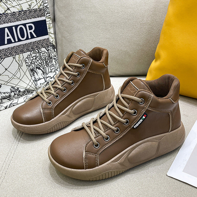 Platform shoes all match fashion women's high top shoes