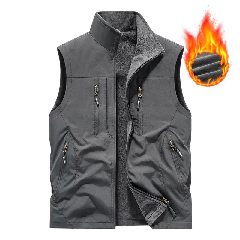 🔥Men's Oversized Sleeveless Vest Jacket With Pockets🧥