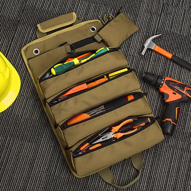 🔥Portable Foldable Tool Storage Bag, Roll Up Tool Bag