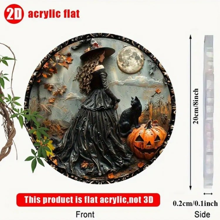 🧙♀️Beautiful Witch - Personalized Witch Window Hanging Suncatcher Ornament