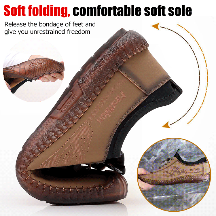 New 2025 fashion casual tendon sole soft sole men's shoes