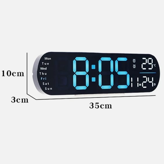 🔥 Upgraded Digital Wall Clock Large Display