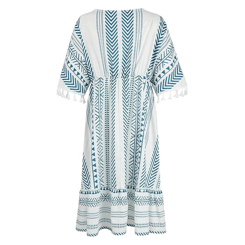 🏖️ Meet Summer-50% OFF👗Ethnic Style Casual Printed Dress