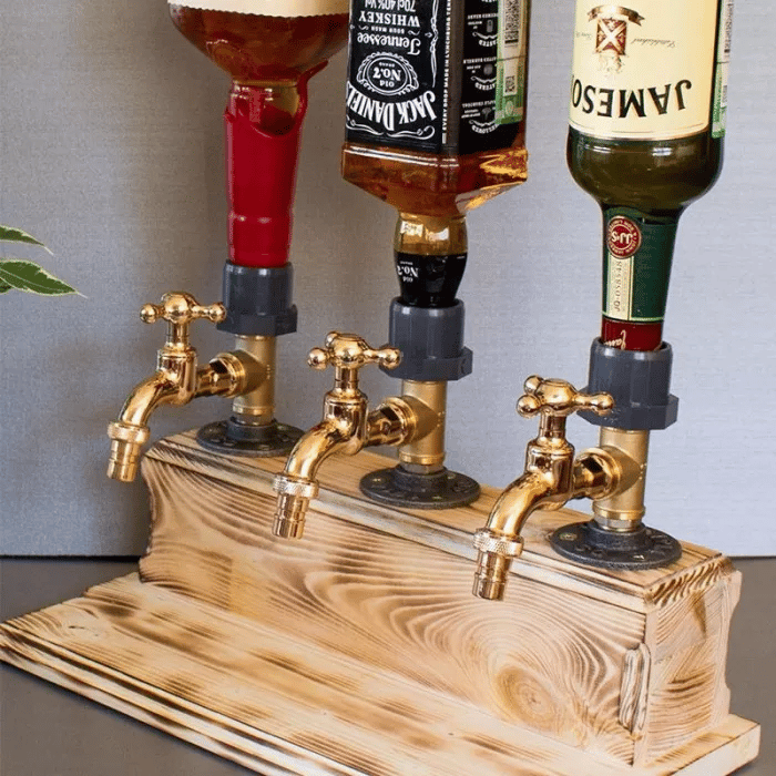 hambort™-Liquor Alcohol Whiskey wood Dispenser