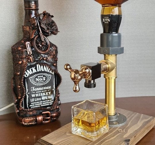 hambort™-Liquor Alcohol Whiskey wood Dispenser