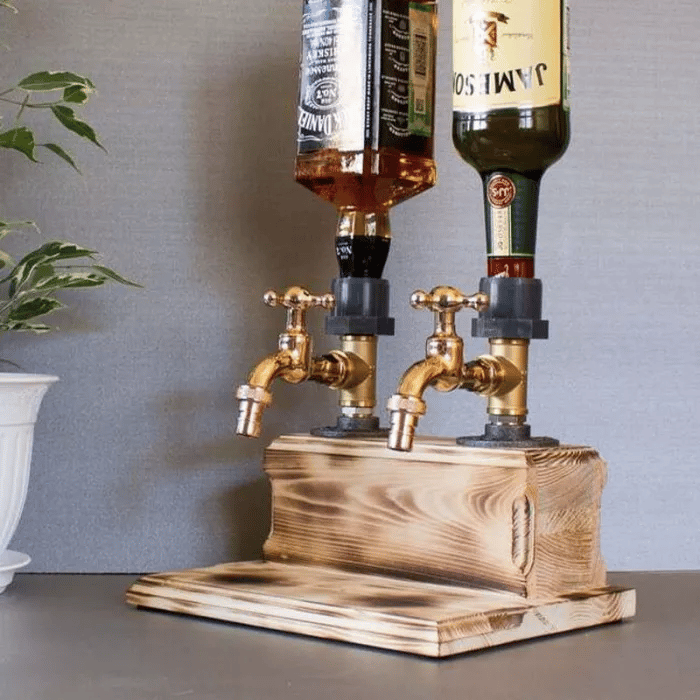 hambort™-Liquor Alcohol Whiskey wood Dispenser