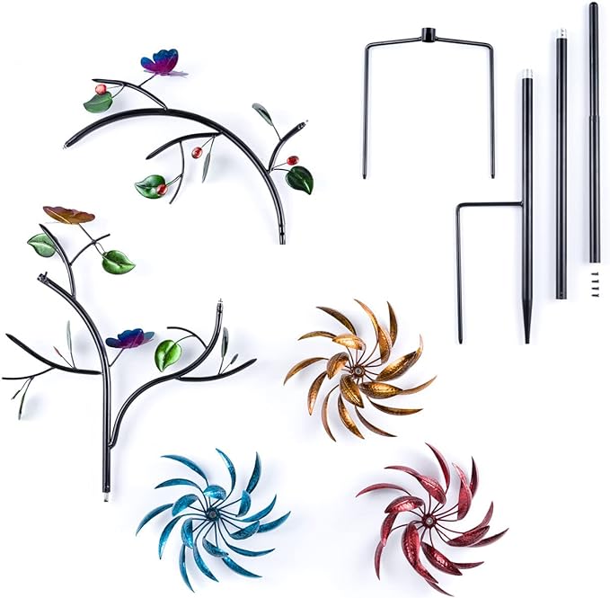 hambort™ -Beautiful Summer Multi Colored Flowers Wind Spinner