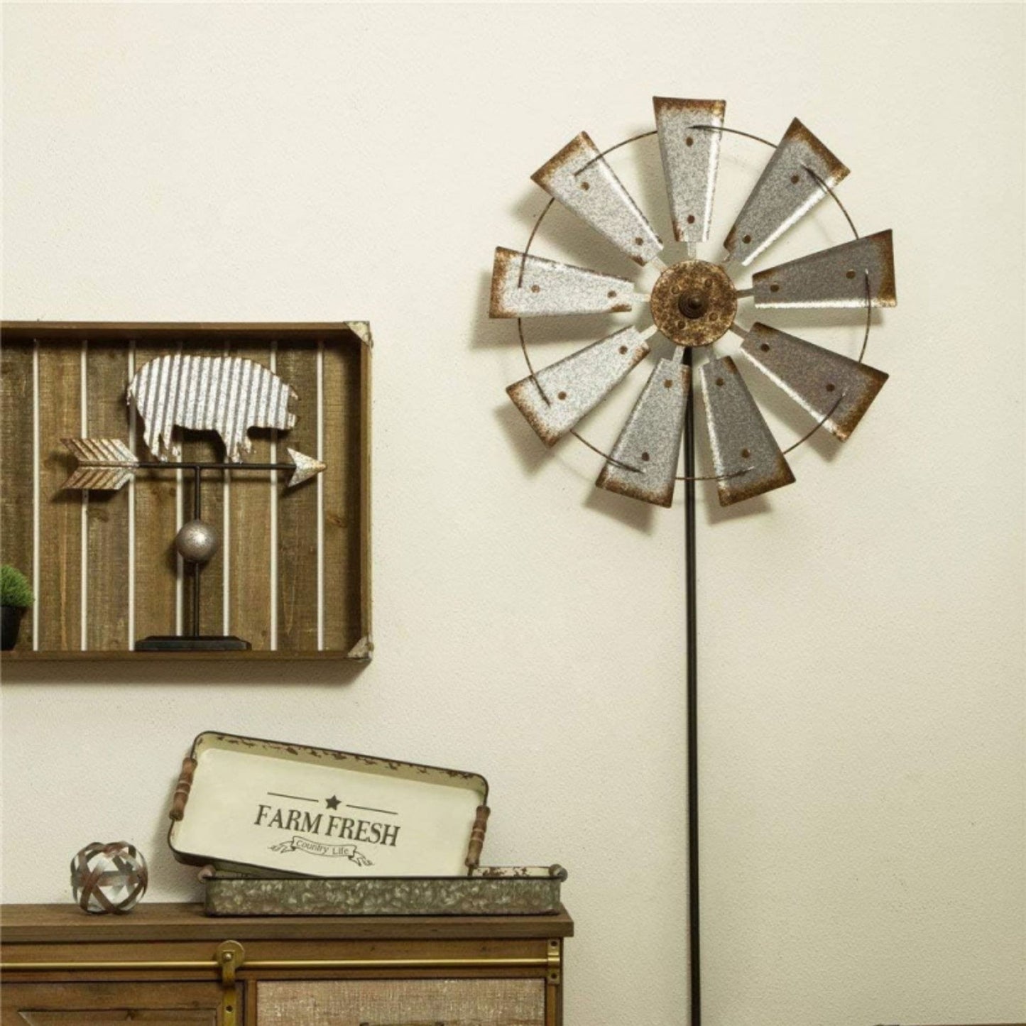 hambort™-Rustic Windmill Iron Wall Art Decor Sculpture for Home Atmosphere