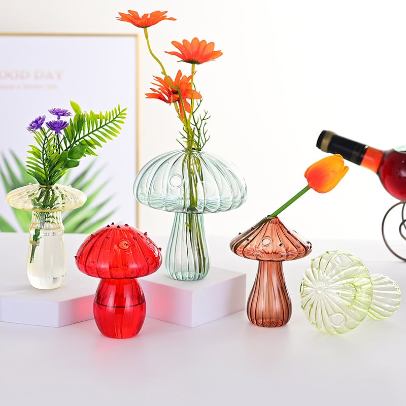 hambort™-Glass Mushroom Vases