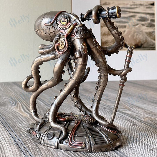 hambort™-Steampunk Seabed Hiker Octopus Statue Decor