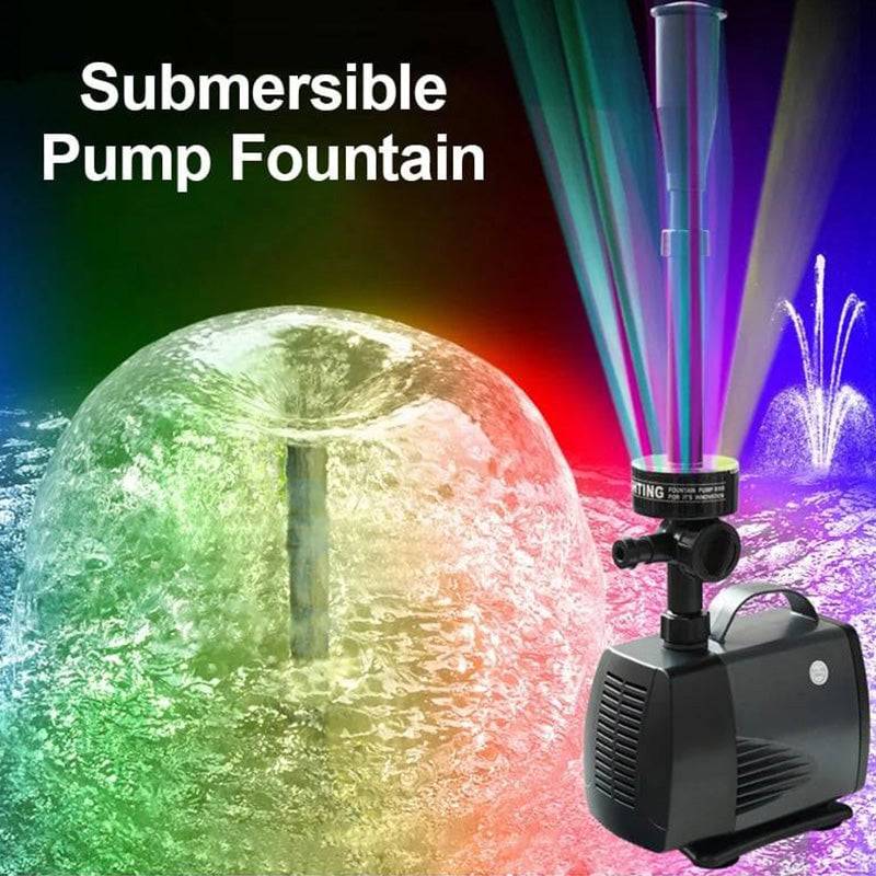 hambort™- Garden Fountain Pump with 6 LED Lights