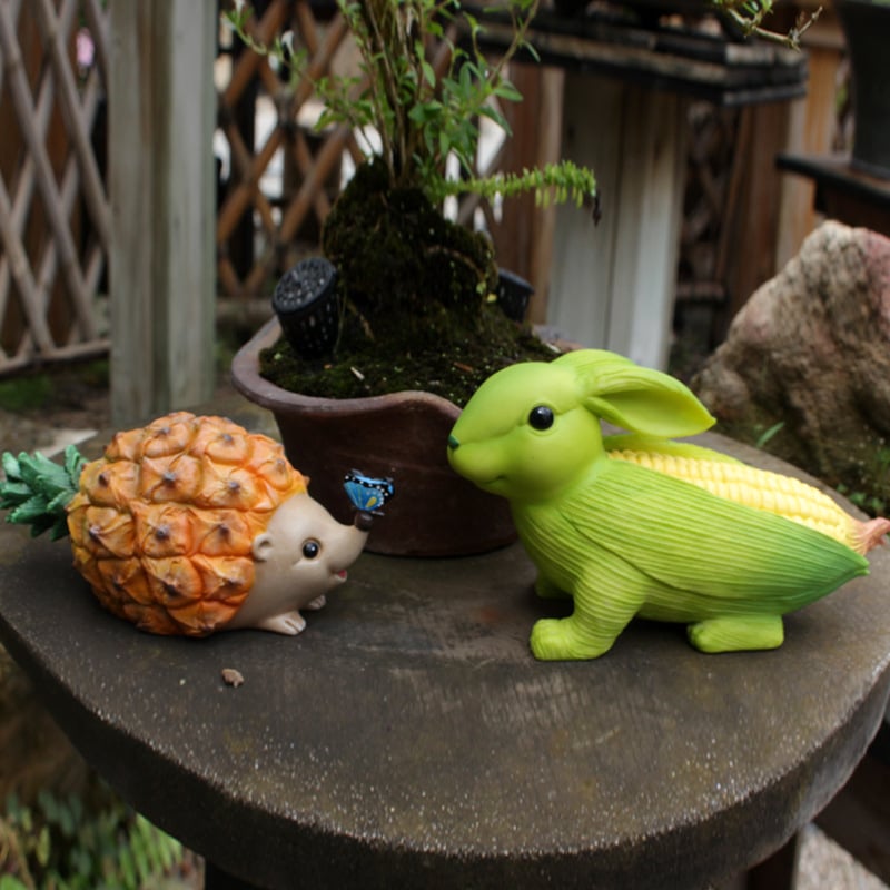 hambort™- Cute Rabbit Sculpture Creative 2-in-1 Corn Rabbit Ornaments