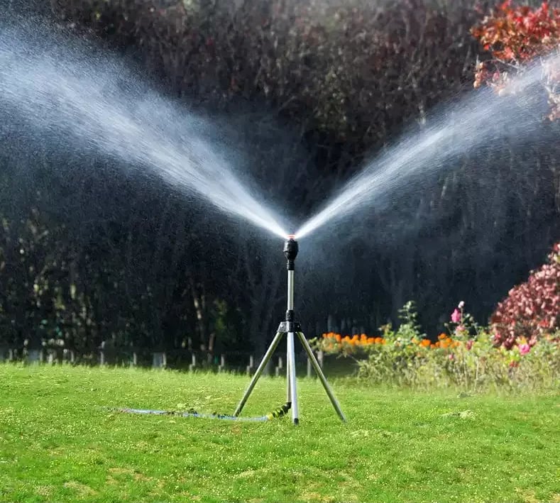 hambort™-Stainless Steel Rotary Irrigation Tripod Telescopic Support Sprinkler