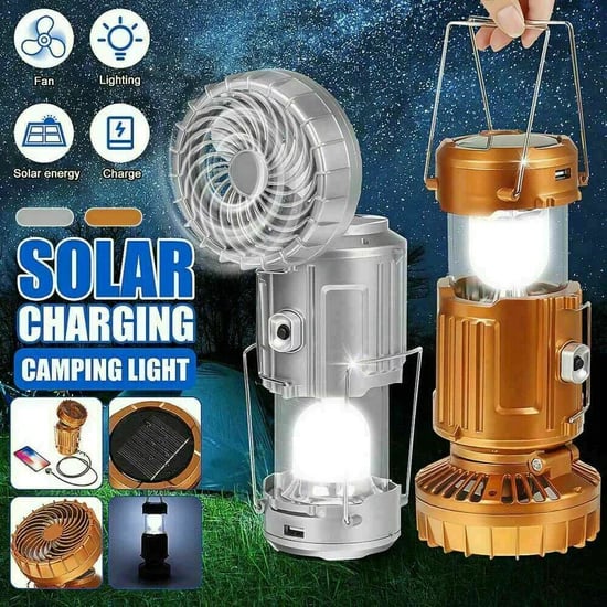 hambort™- 6 in 1 Portable Solar LED Camping Lantern