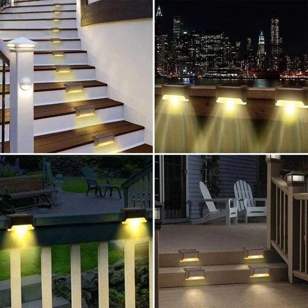 hambort™-LED Solar Lamp Path Staircase Outdoor Waterproof Wall Light