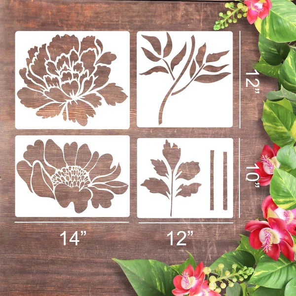 hambort™-Garden Fence Large Flower Stencils