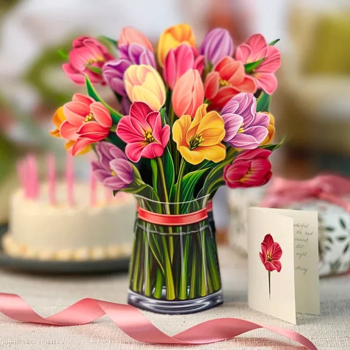 🔥 SAVE 49% OFF🔥Pop Up Flower Bouquet Greeting Card