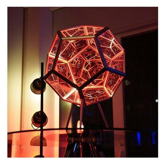 Infinite Dodecahedron Color Art Light