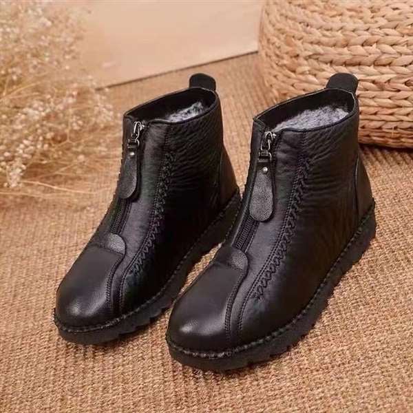 2025 popular winter boots!Women's Genuine Leather Non-Slip Ankle Boots