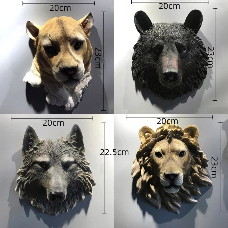 hambort™-Simulation animal head wall hanging decoration