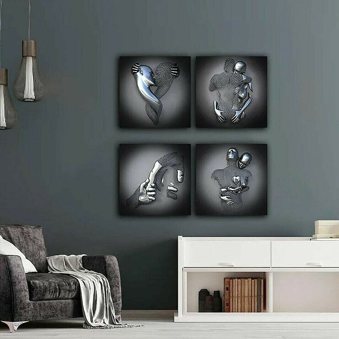 hambort™- Love Heart Gray-3D Art Wall