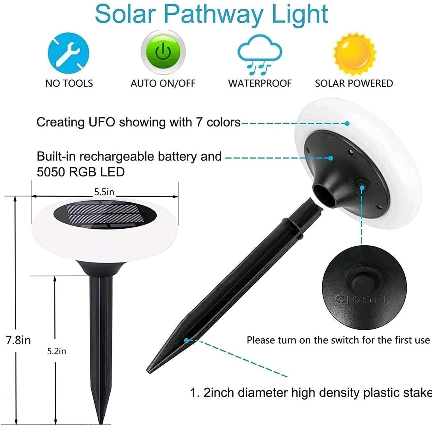 hambort™-Solar colorful lawn light