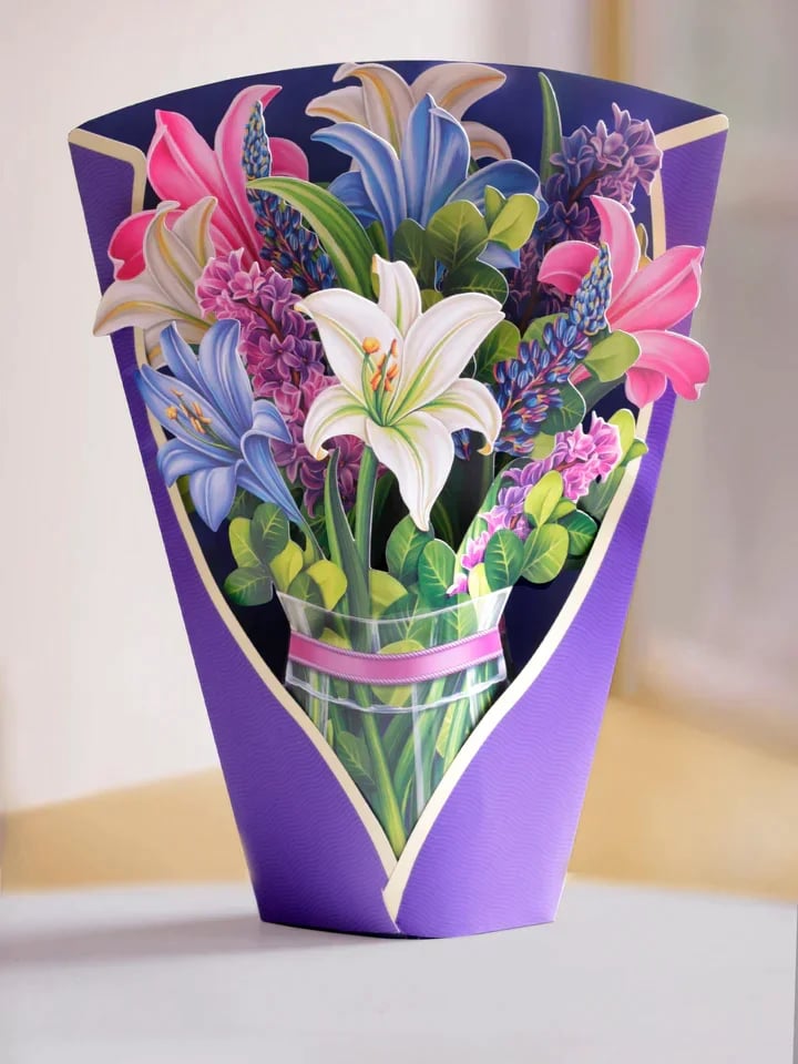 🔥 SAVE 49% OFF🔥Pop Up Flower Bouquet Greeting Card