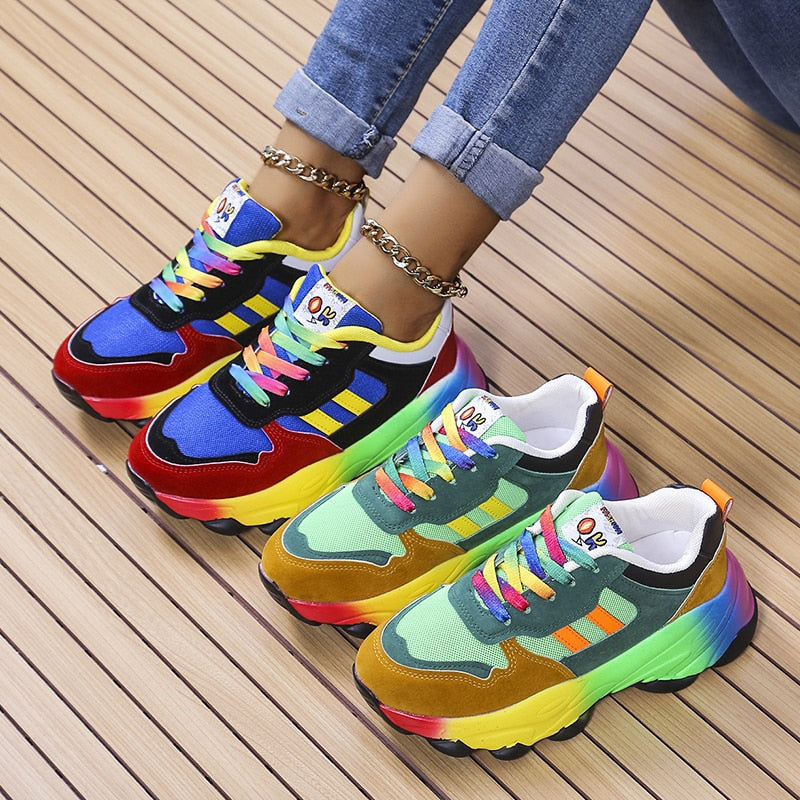 (CHRISTMAS SALE) MarleyShoes | Comfortable & Stylish Rainbow Sneakers