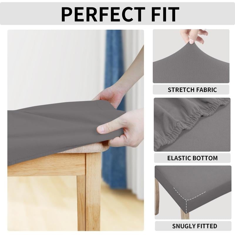 Chair Covers – Stretchy, Removable & Washable Protectors for Dining Room Chairs! 🪑