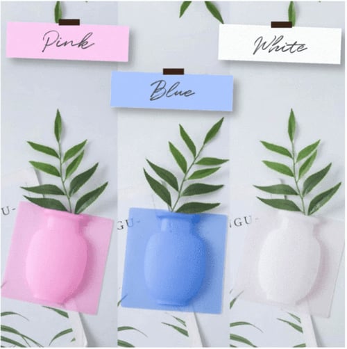 hambort™- Magic Stick-On Silicone Flower Vases | BUY 1 GET 2 FREE (3pcs)