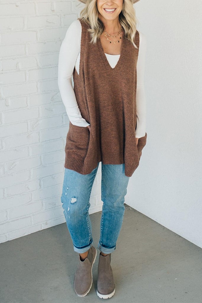 Cozy Pocket Sweater Vest | Buy 2 Free Shipping