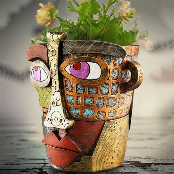 hambort™- Handmade Brutalist Abstract Beauty Face Flower Pot - Buy two and get free shipping!