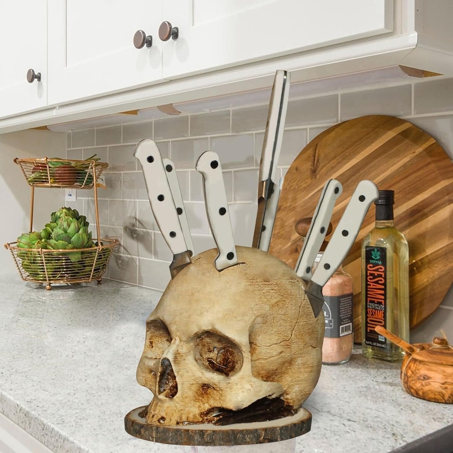 hambort™-Gothic Skull Knife Holder