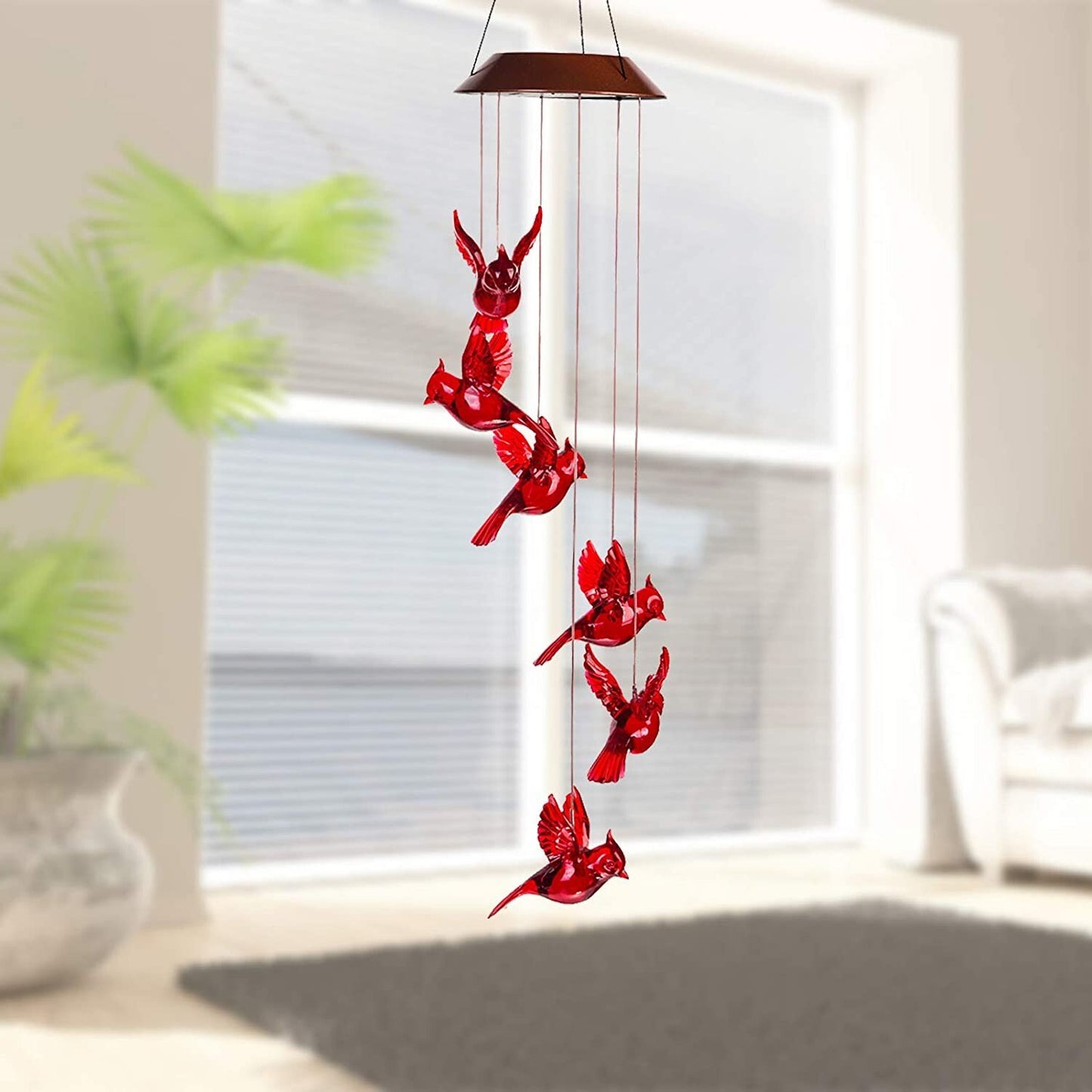 hambort™-Solar Cardinal Wind Chime Light