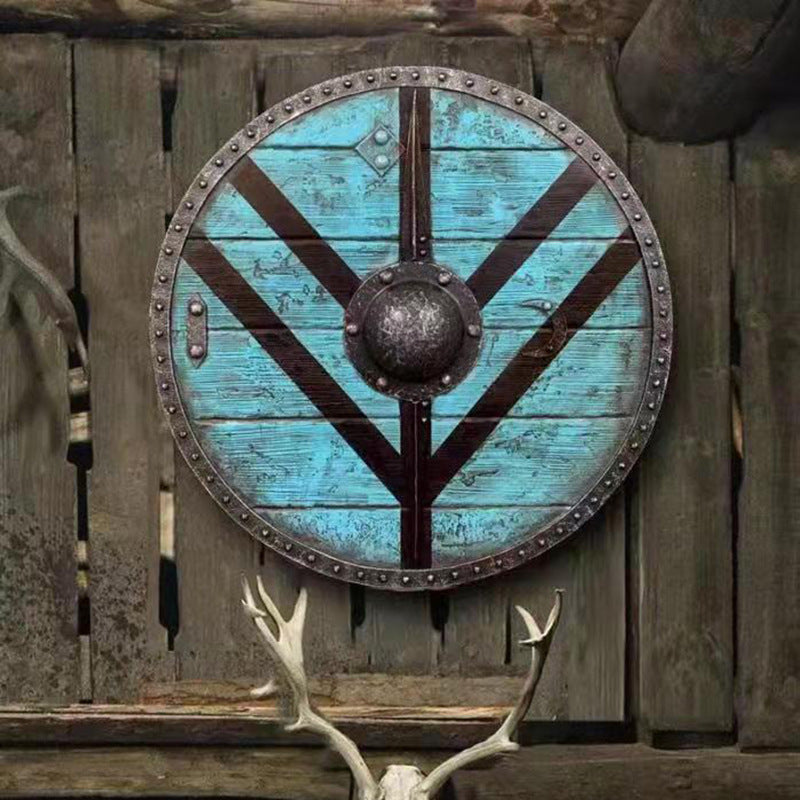 hambort™-Eivor Valhalla Raven Battle Damaged Viking Wooden Shield 30CM