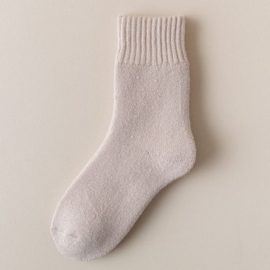 5 Pairs Women's Solid Mid-calf Socks