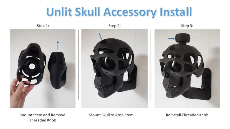 hambort™-3D Skull Helmet Display Package