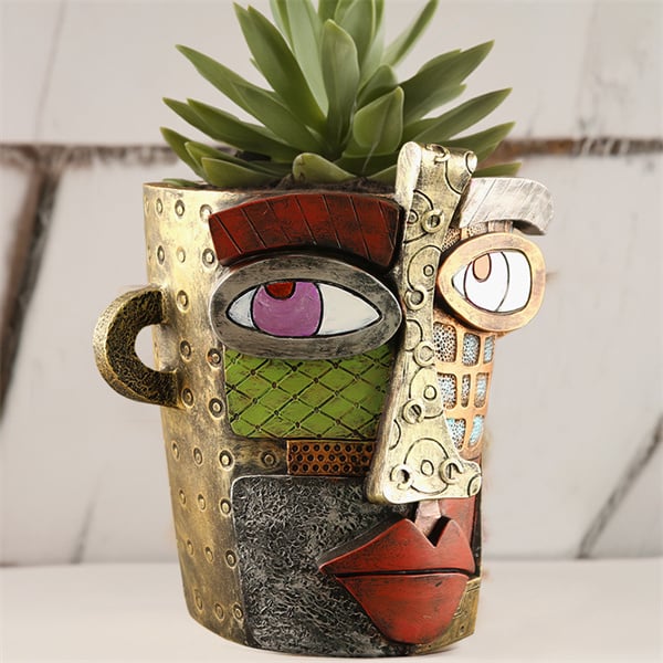 hambort™- Handmade Brutalist Abstract Beauty Face Flower Pot - Buy two and get free shipping!