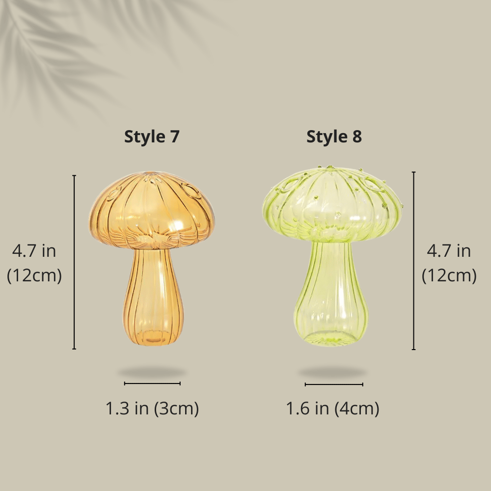 hambort™-Glass Mushroom Vases