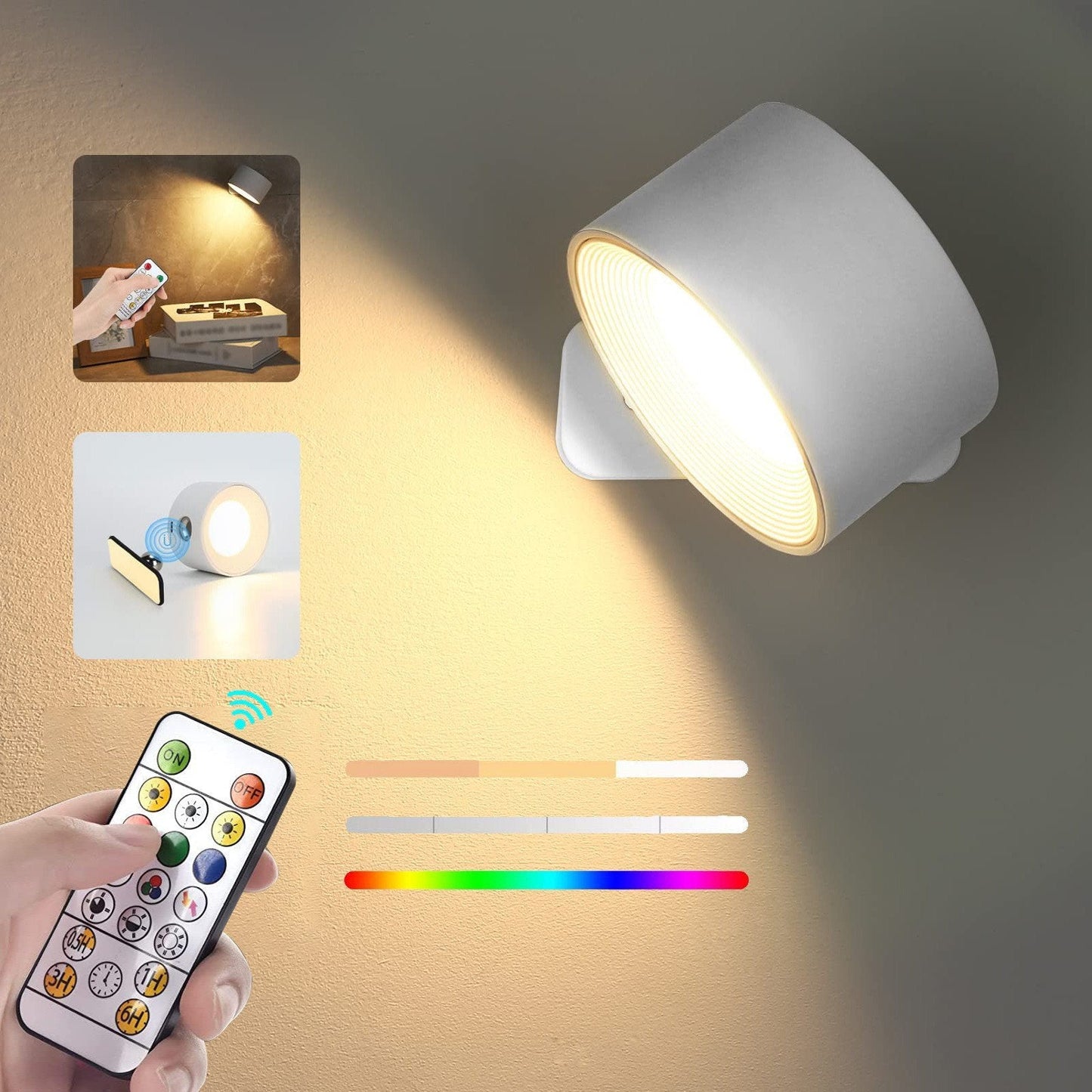 hambort™-360° Wall Light - Wireless Charging Wall Light