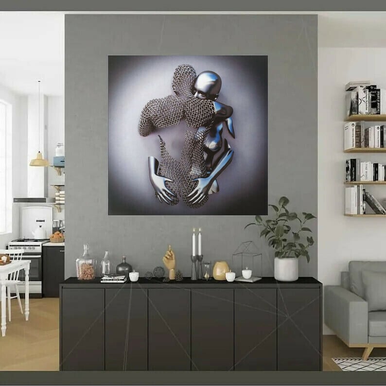 hambort™- Love Heart Gray-3D Art Wall