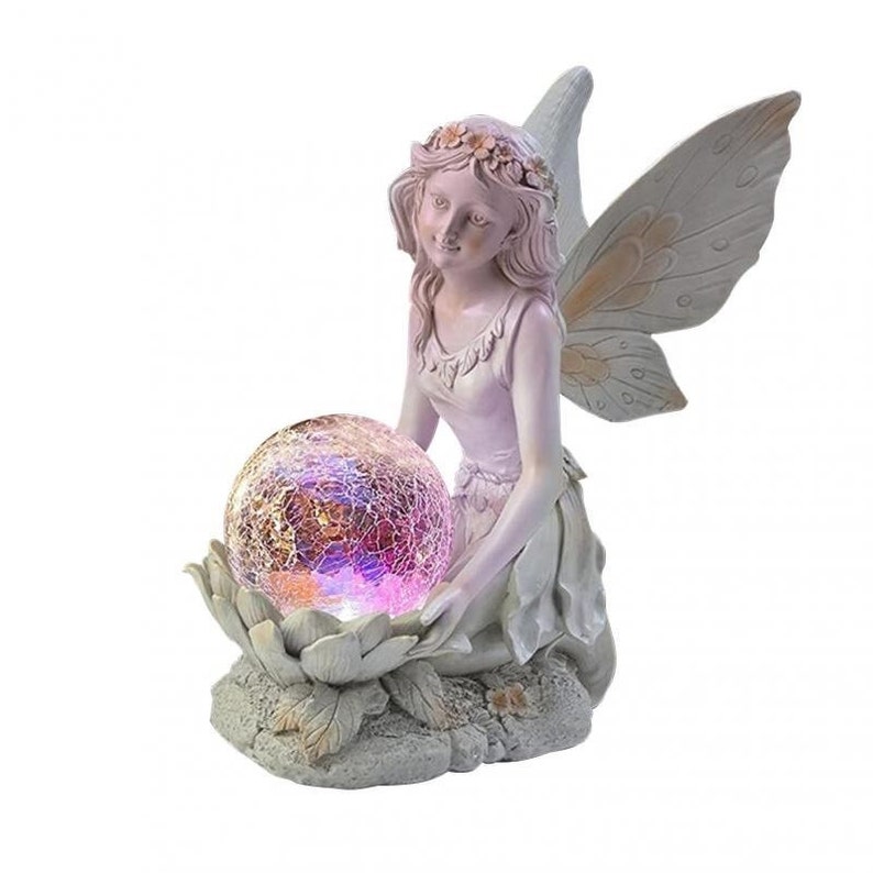 hambort™-Home garden solar energy decoration Fairy Statue