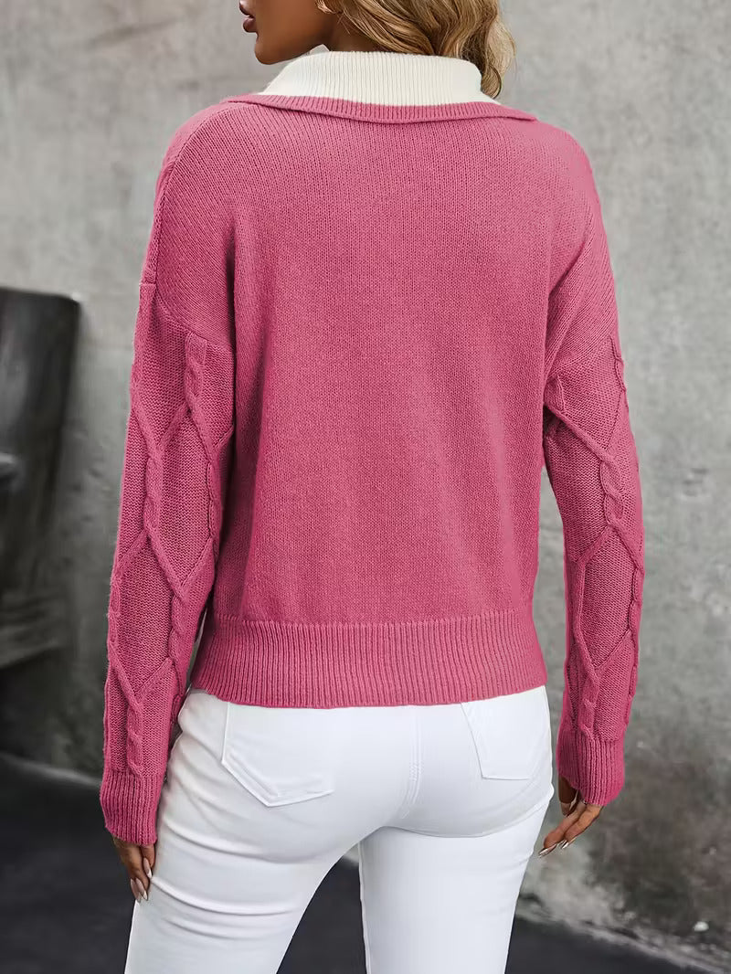 Elegant Collared Sweater