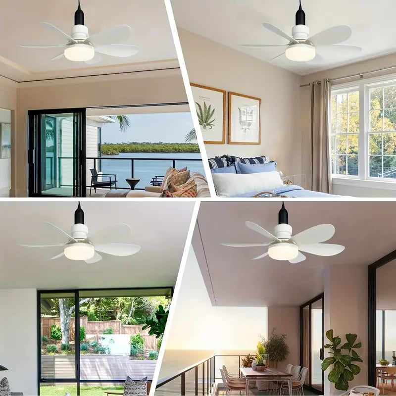 hambort™-2-IN-1 PORTABLE CEILING FAN & LIGHT with Remote Control