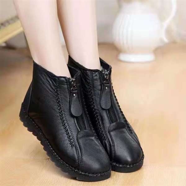 2025 popular winter boots!Women's Genuine Leather Non-Slip Ankle Boots